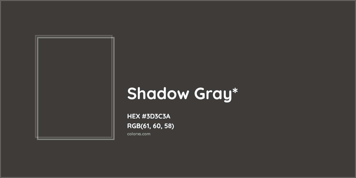 HEX #3D3C3A Color Name, Color Code, Palettes, Similar Paints, Images