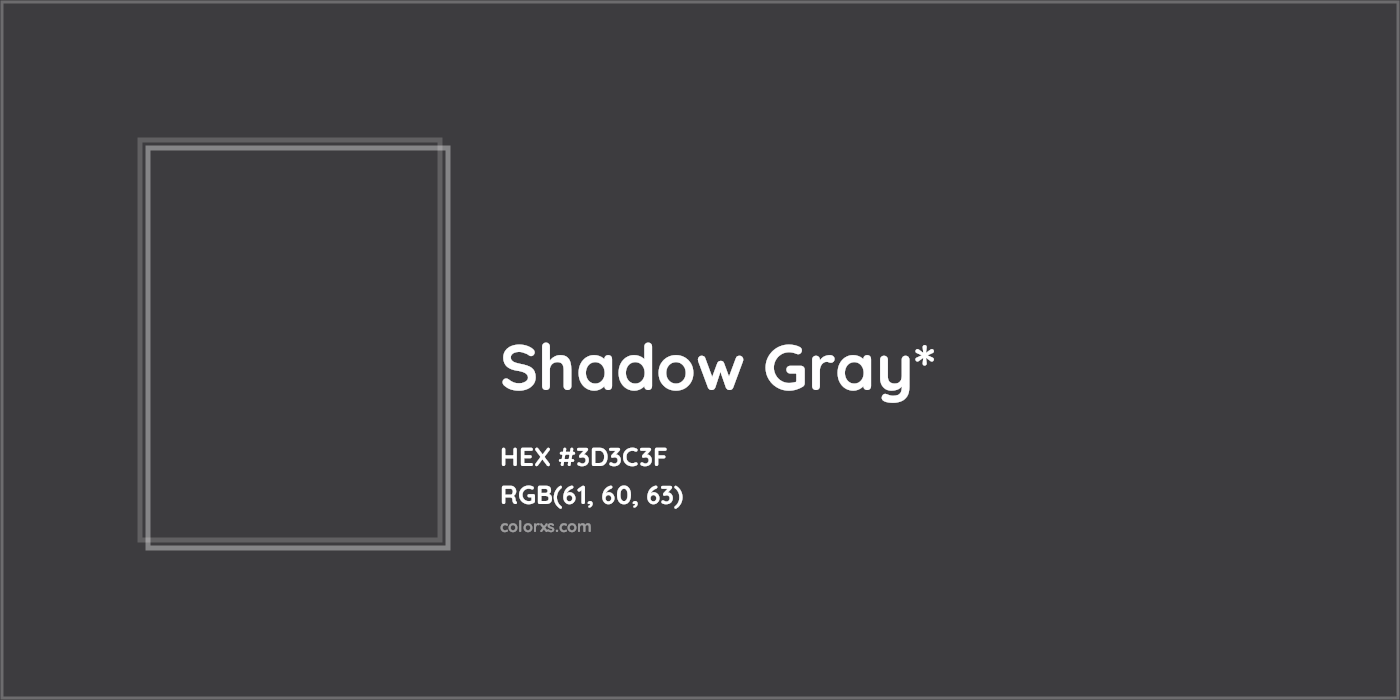 HEX #3D3C3F Color Name, Color Code, Palettes, Similar Paints, Images