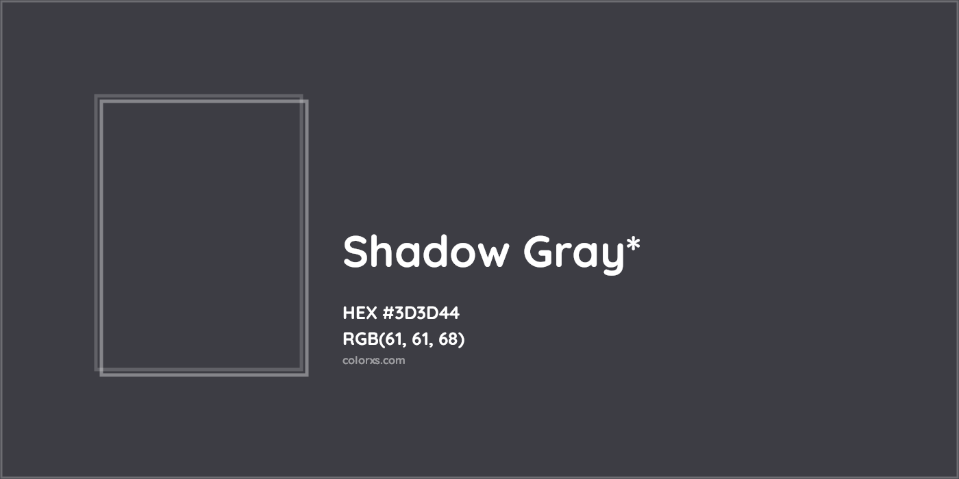 HEX #3D3D44 Color Name, Color Code, Palettes, Similar Paints, Images