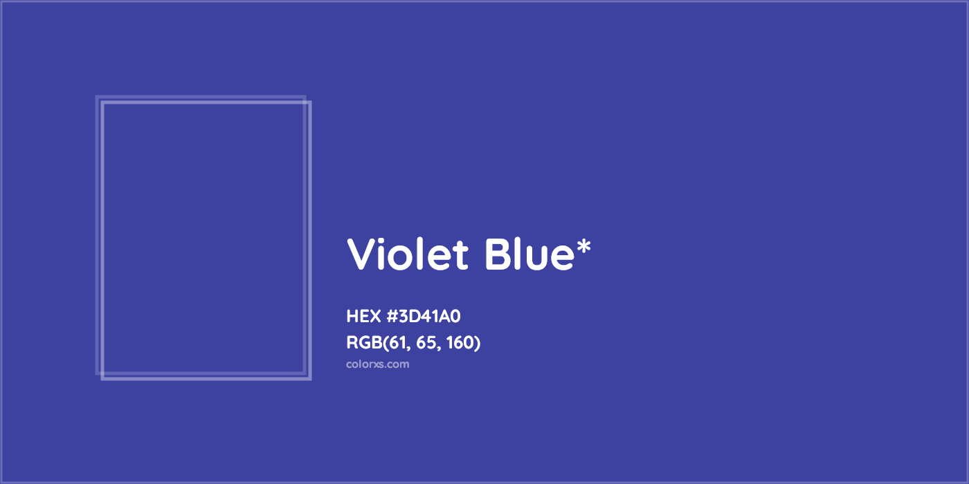 HEX #3D41A0 Color Name, Color Code, Palettes, Similar Paints, Images