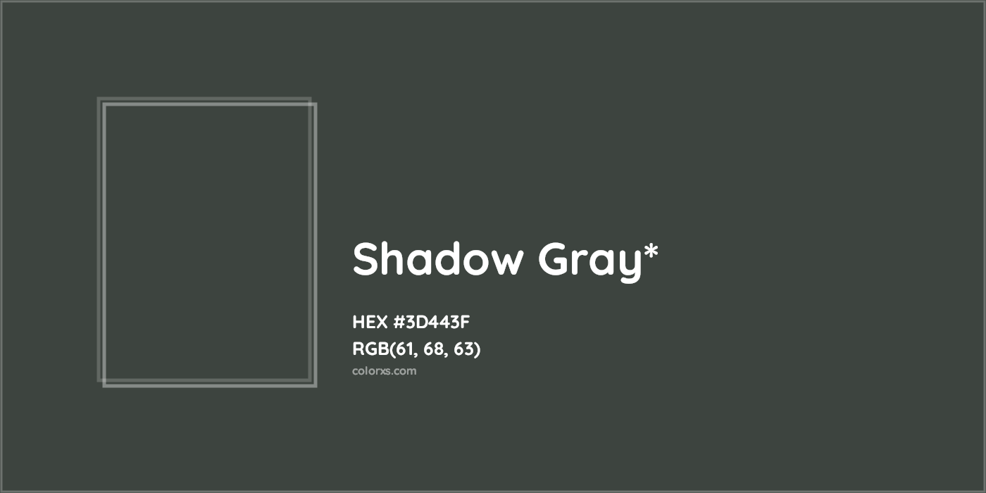 HEX #3D443F Color Name, Color Code, Palettes, Similar Paints, Images
