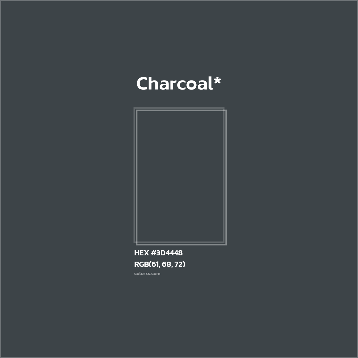 HEX #3D4448 Color Name, Color Code, Palettes, Similar Paints, Images