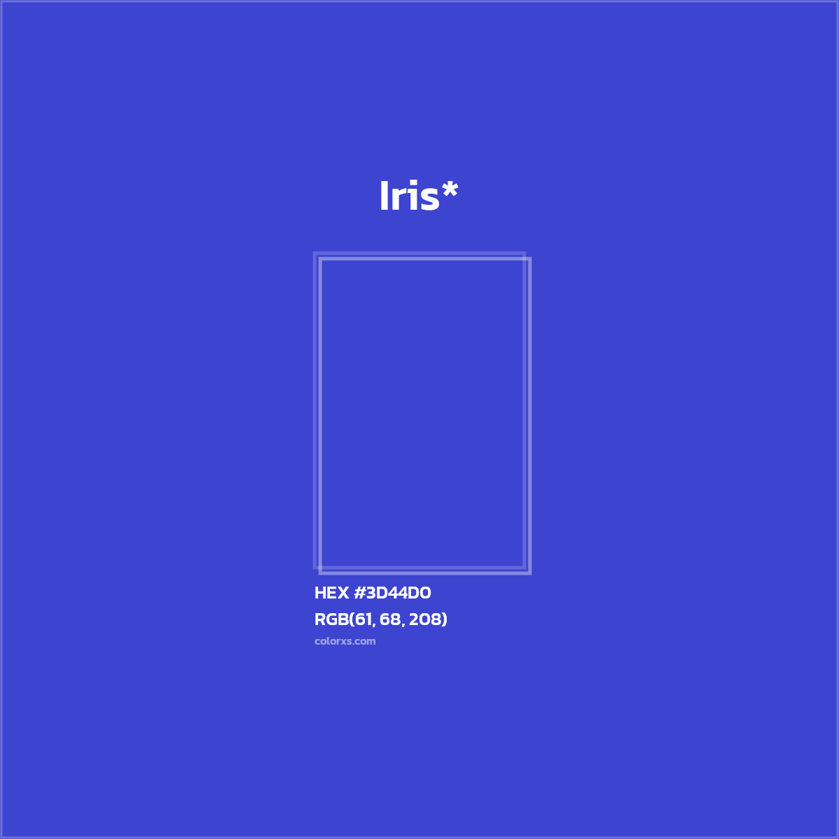 HEX #3D44D0 Color Name, Color Code, Palettes, Similar Paints, Images