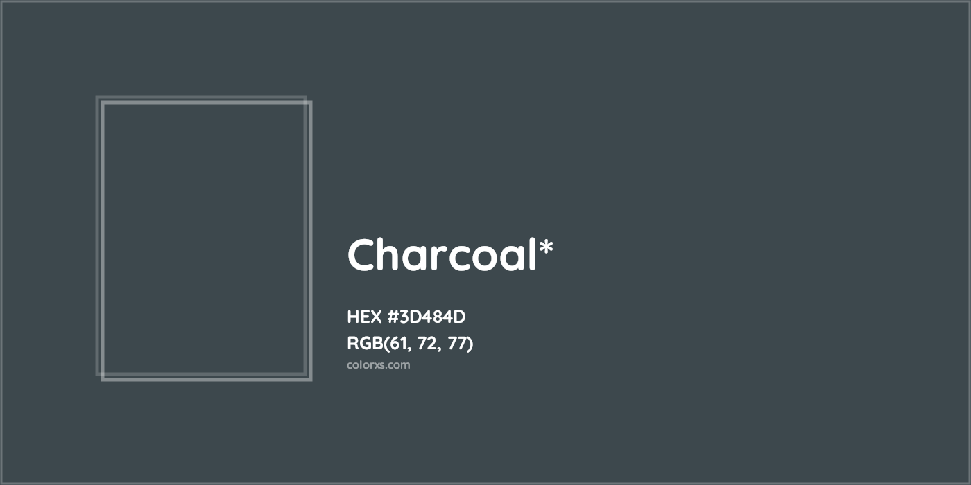 HEX #3D484D Color Name, Color Code, Palettes, Similar Paints, Images