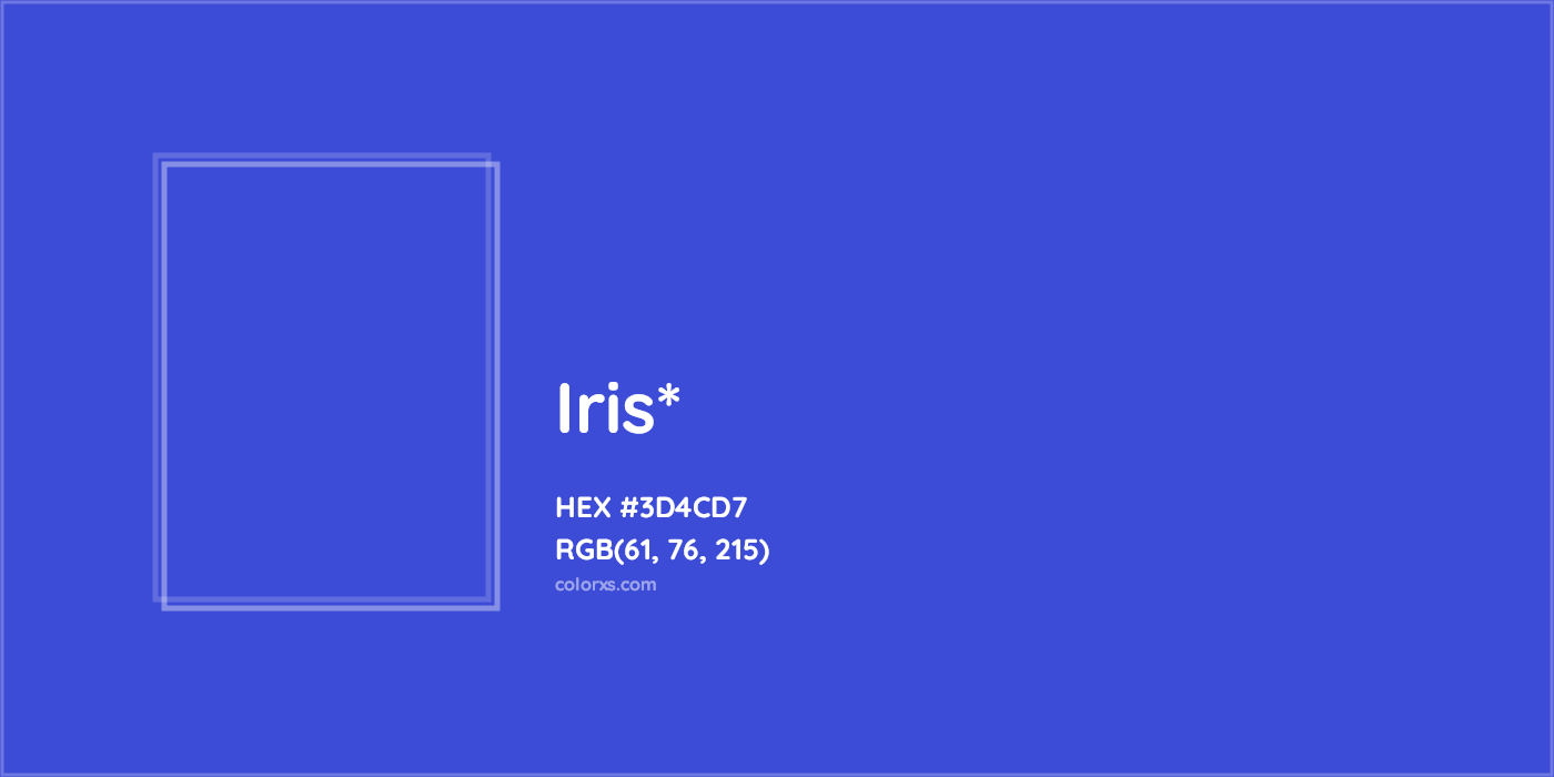 HEX #3D4CD7 Color Name, Color Code, Palettes, Similar Paints, Images