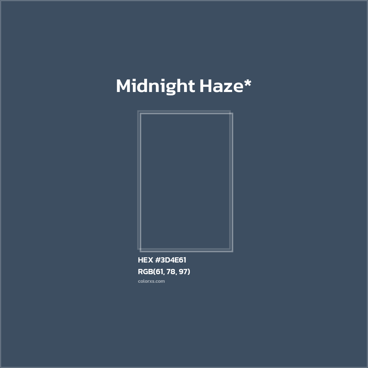 HEX #3D4E61 Color Name, Color Code, Palettes, Similar Paints, Images