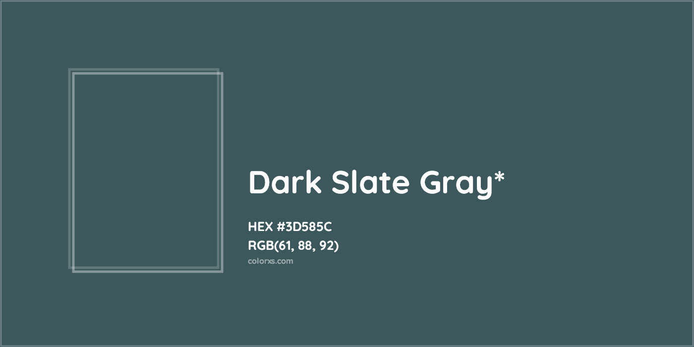 HEX #3D585C Color Name, Color Code, Palettes, Similar Paints, Images