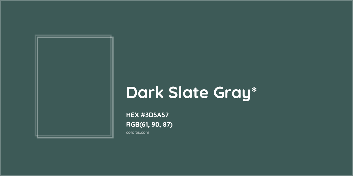 HEX #3D5A57 Color Name, Color Code, Palettes, Similar Paints, Images
