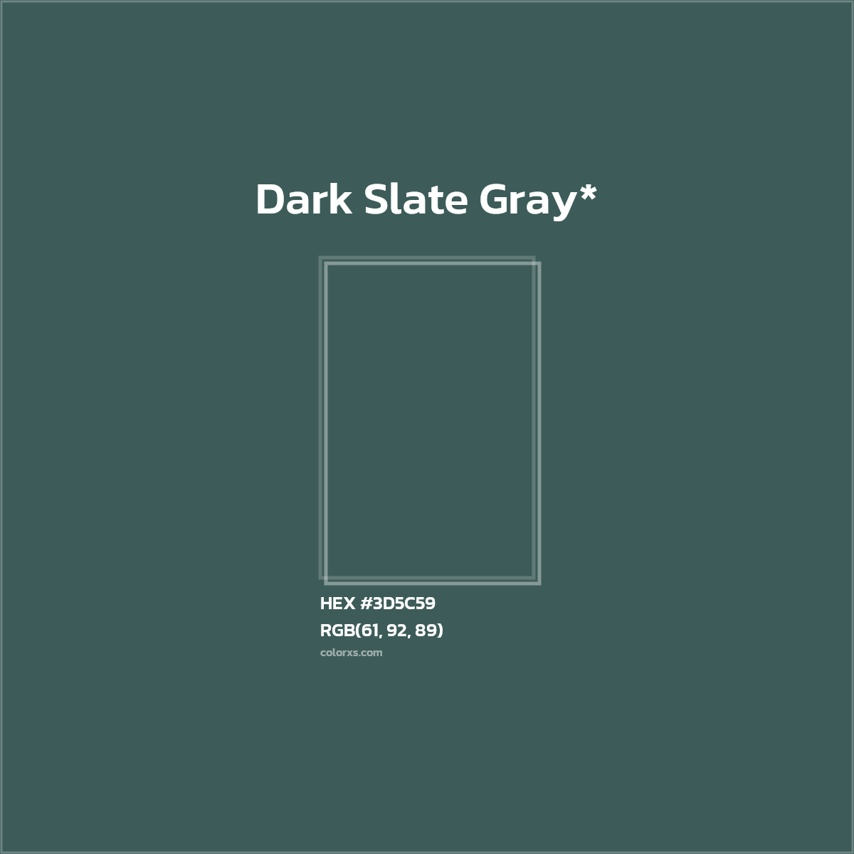 HEX #3D5C59 Color Name, Color Code, Palettes, Similar Paints, Images