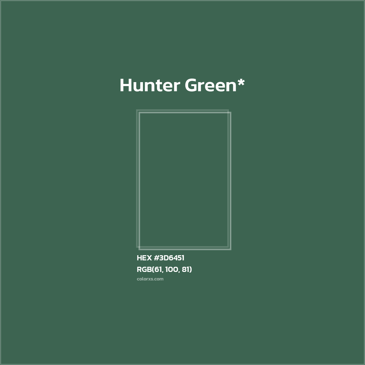HEX #3D6451 Color Name, Color Code, Palettes, Similar Paints, Images