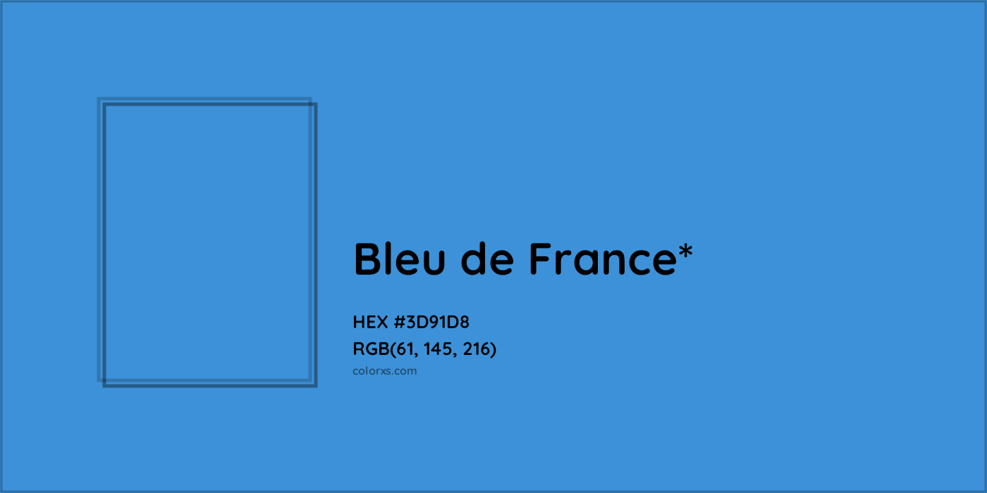 HEX #3D91D8 Color Name, Color Code, Palettes, Similar Paints, Images
