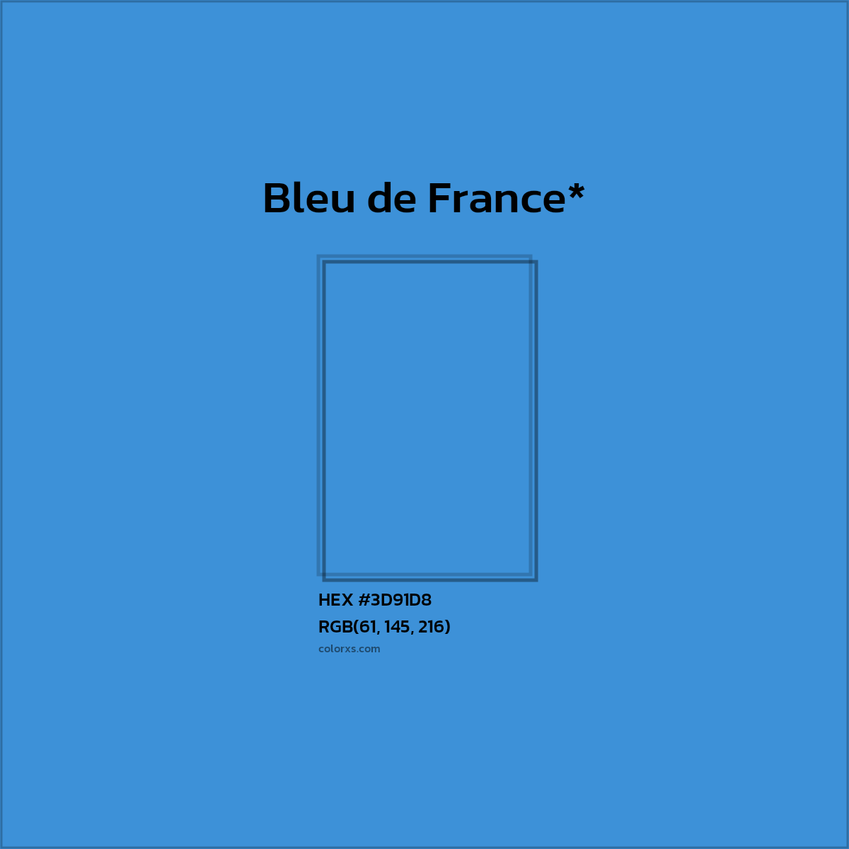 HEX #3D91D8 Color Name, Color Code, Palettes, Similar Paints, Images