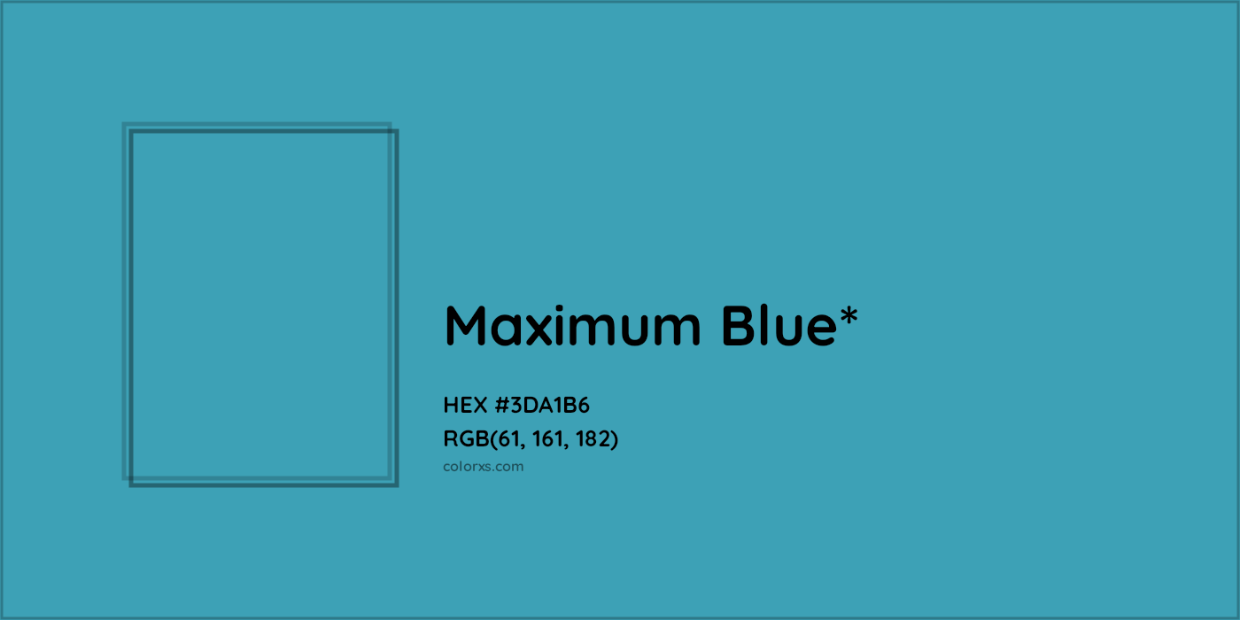 HEX #3DA1B6 Color Name, Color Code, Palettes, Similar Paints, Images