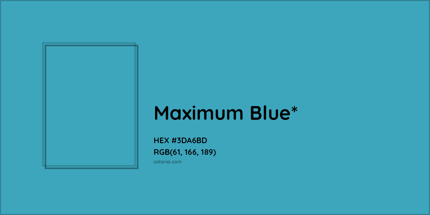 HEX #3DA6BD Color Name, Color Code, Palettes, Similar Paints, Images