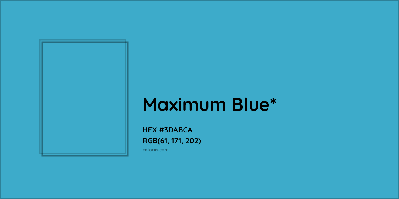 HEX #3DABCA Color Name, Color Code, Palettes, Similar Paints, Images