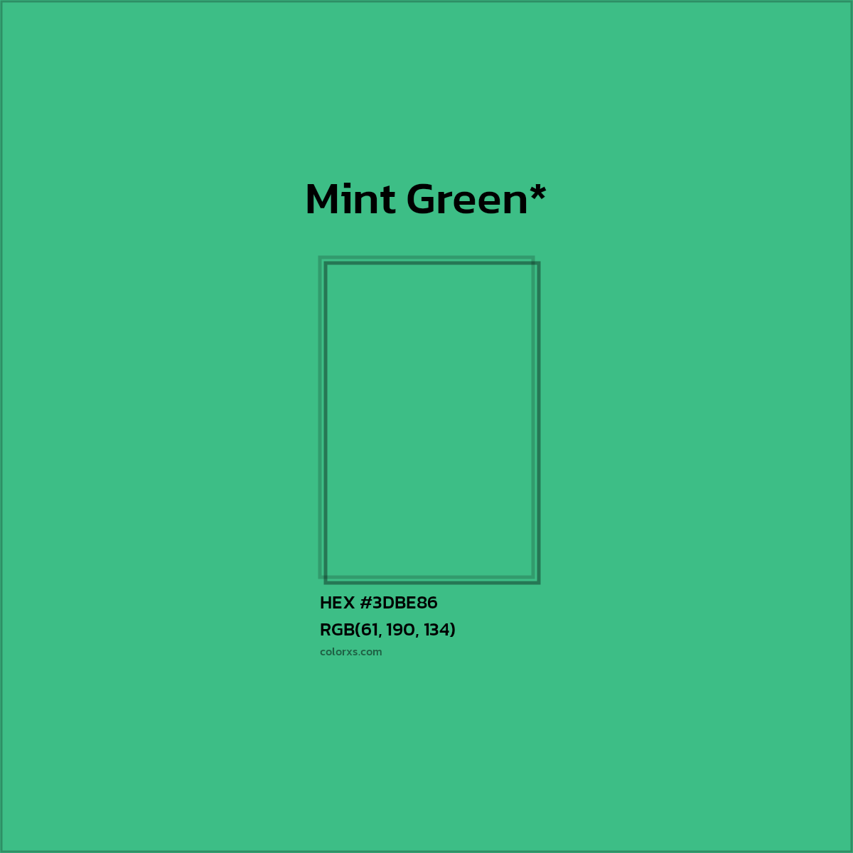 HEX #3DBE86 Color Name, Color Code, Palettes, Similar Paints, Images