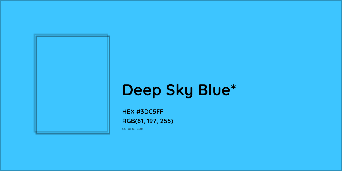 HEX #3DC5FF Color Name, Color Code, Palettes, Similar Paints, Images