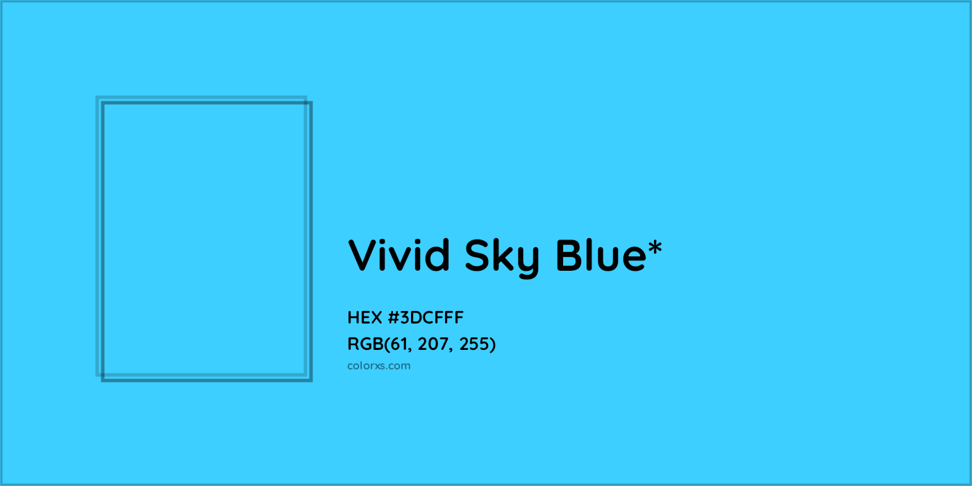 HEX #3DCFFF Color Name, Color Code, Palettes, Similar Paints, Images
