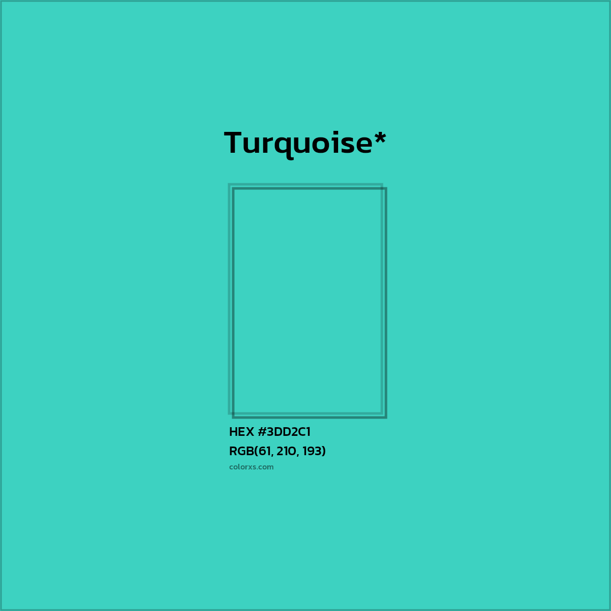 HEX #3DD2C1 Color Name, Color Code, Palettes, Similar Paints, Images