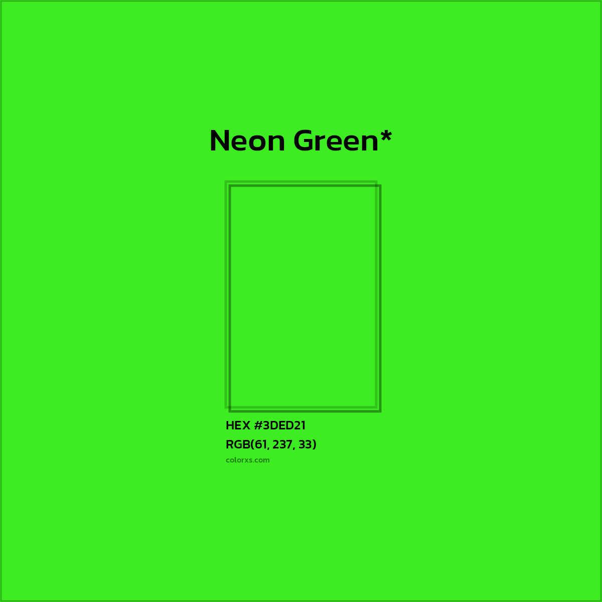 HEX #3DED21 Color Name, Color Code, Palettes, Similar Paints, Images