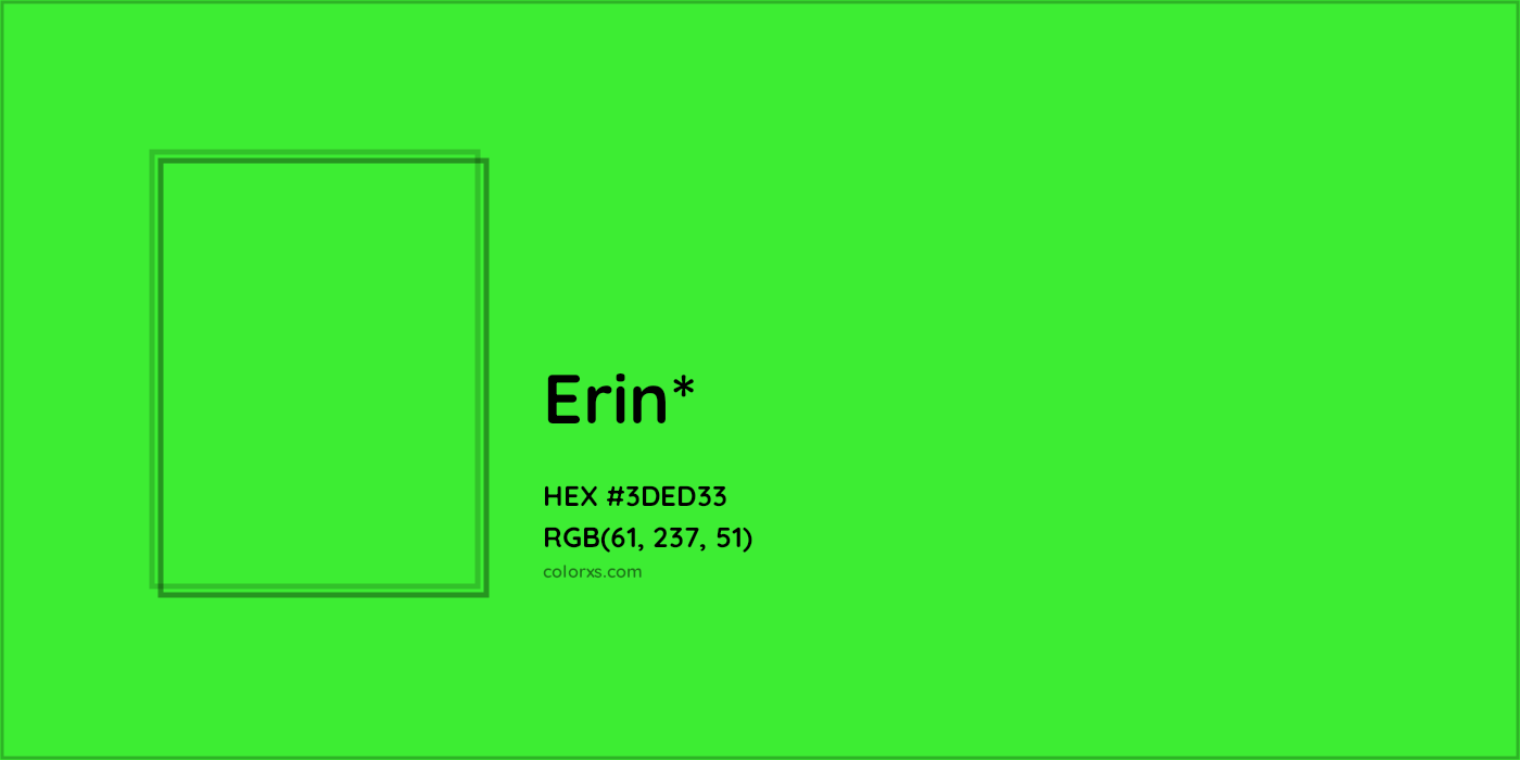 HEX #3DED33 Color Name, Color Code, Palettes, Similar Paints, Images