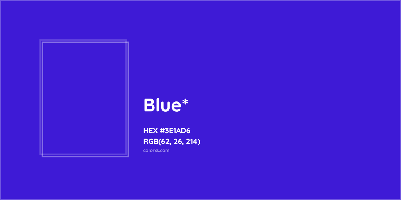 HEX #3E1AD6 Color Name, Color Code, Palettes, Similar Paints, Images