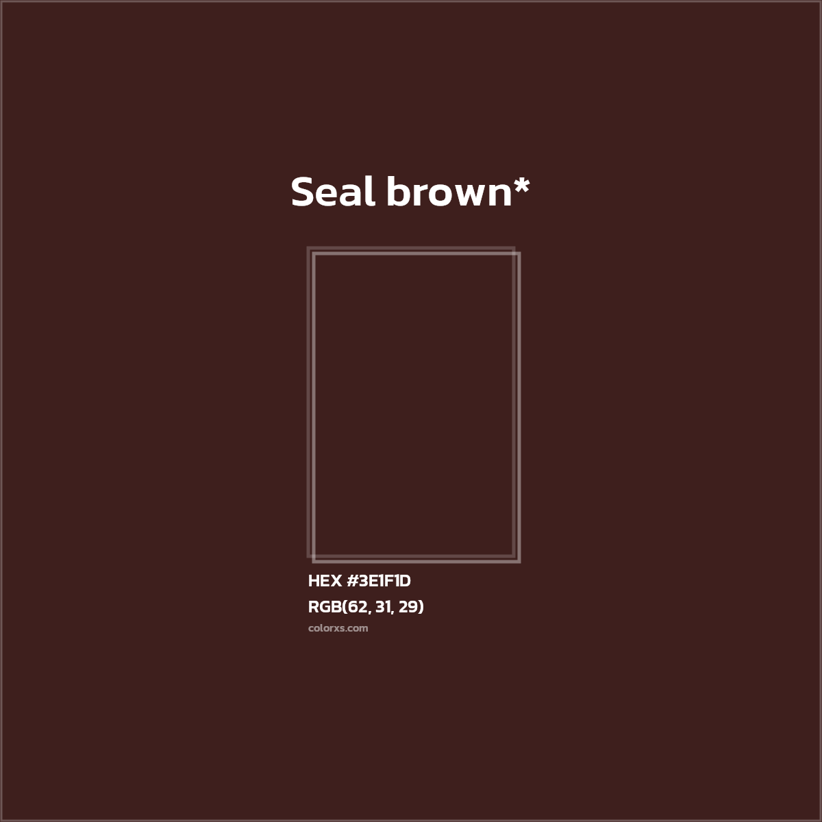 HEX #3E1F1D Color Name, Color Code, Palettes, Similar Paints, Images