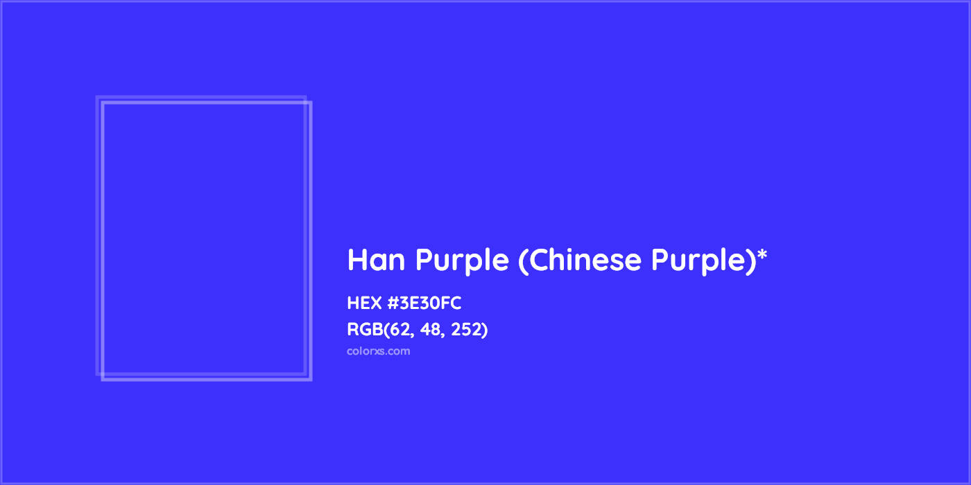 HEX #3E30FC Color Name, Color Code, Palettes, Similar Paints, Images