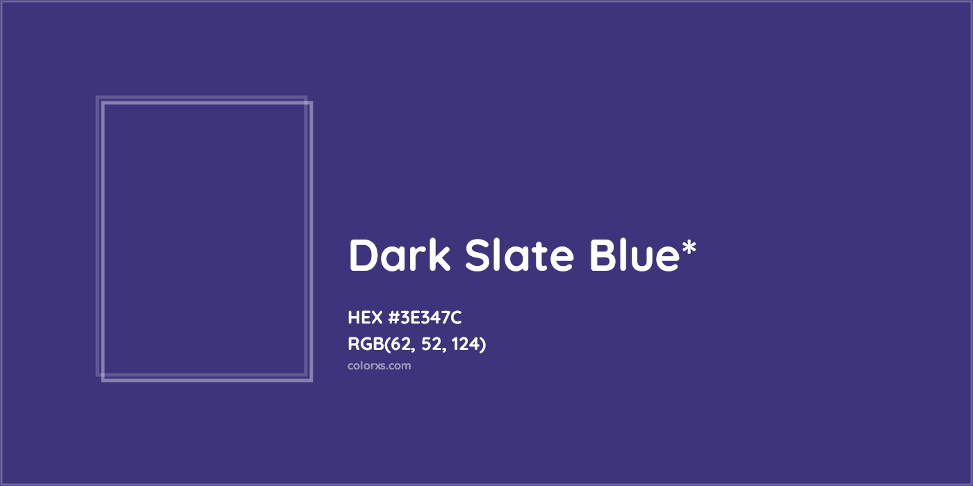 HEX #3E347C Color Name, Color Code, Palettes, Similar Paints, Images