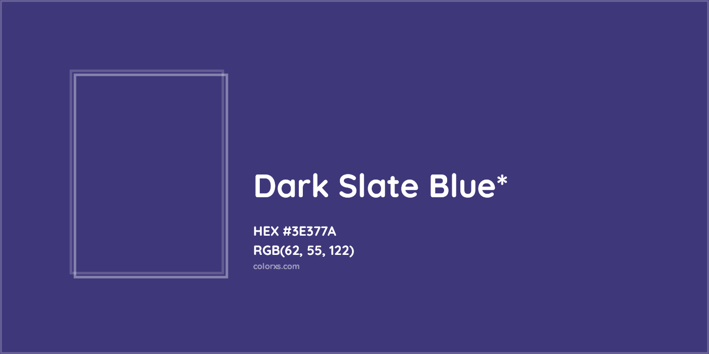 HEX #3E377A Color Name, Color Code, Palettes, Similar Paints, Images