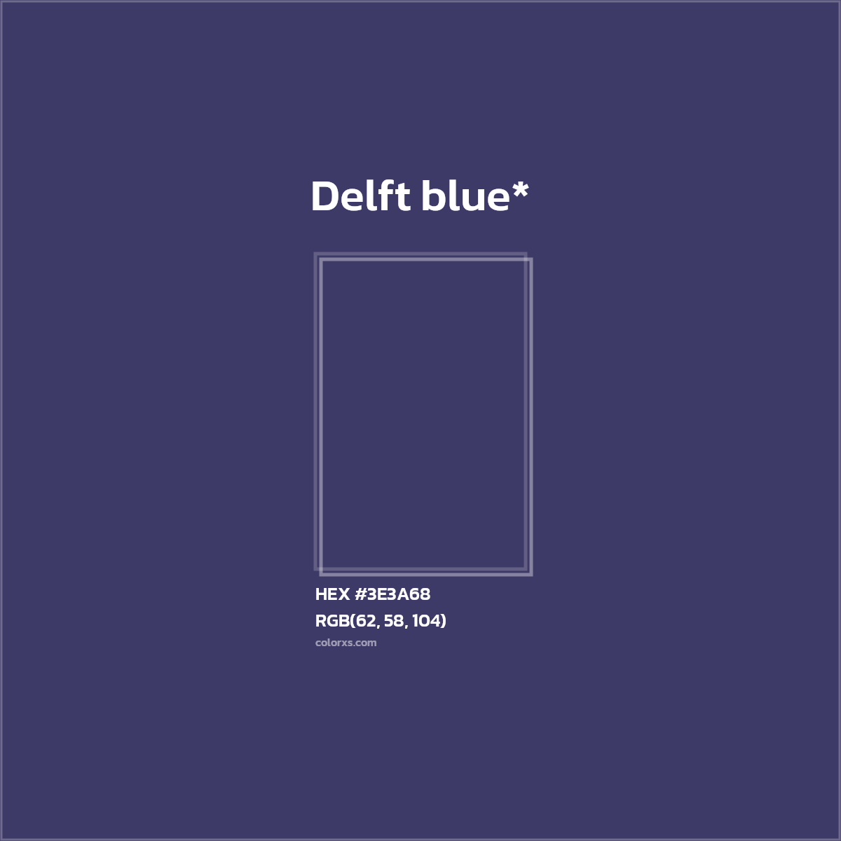 HEX #3E3A68 Color Name, Color Code, Palettes, Similar Paints, Images