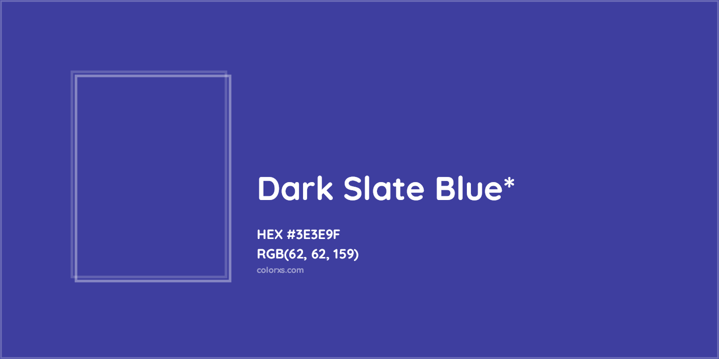 HEX #3E3E9F Color Name, Color Code, Palettes, Similar Paints, Images