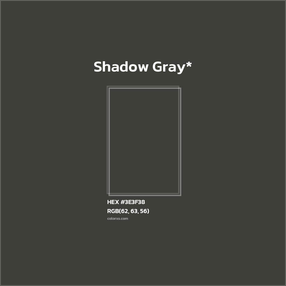 HEX #3E3F38 Color Name, Color Code, Palettes, Similar Paints, Images