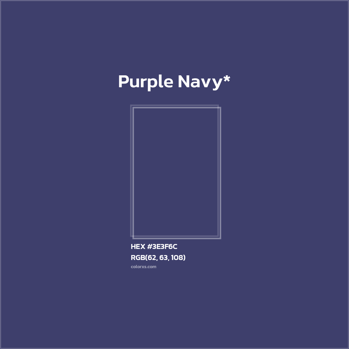 HEX #3E3F6C Color Name, Color Code, Palettes, Similar Paints, Images