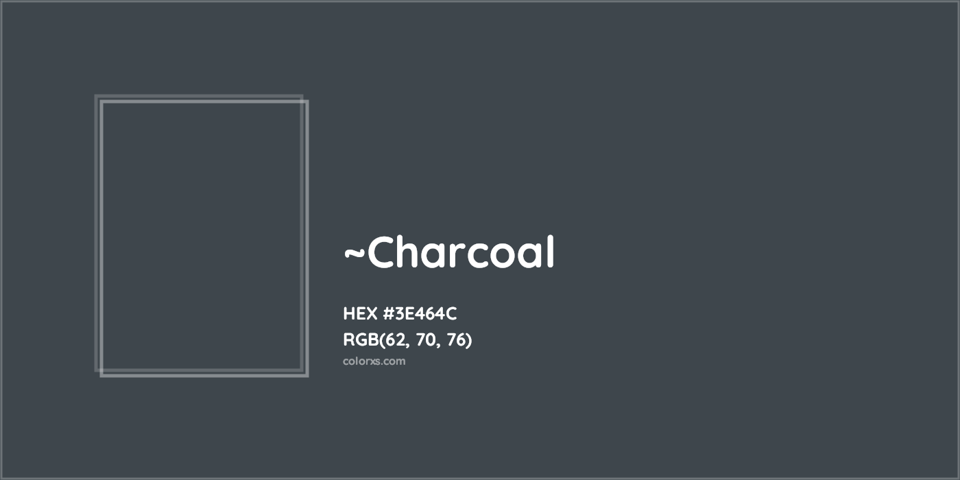 HEX #3E464C Color Name, Color Code, Palettes, Similar Paints, Images
