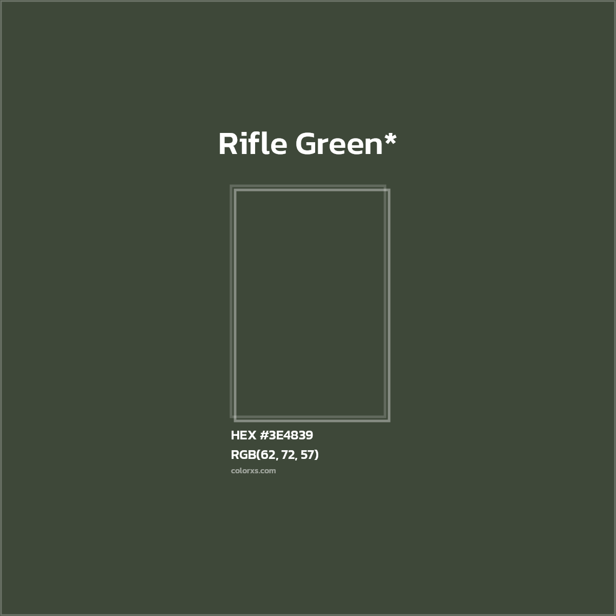 HEX #3E4839 Color Name, Color Code, Palettes, Similar Paints, Images