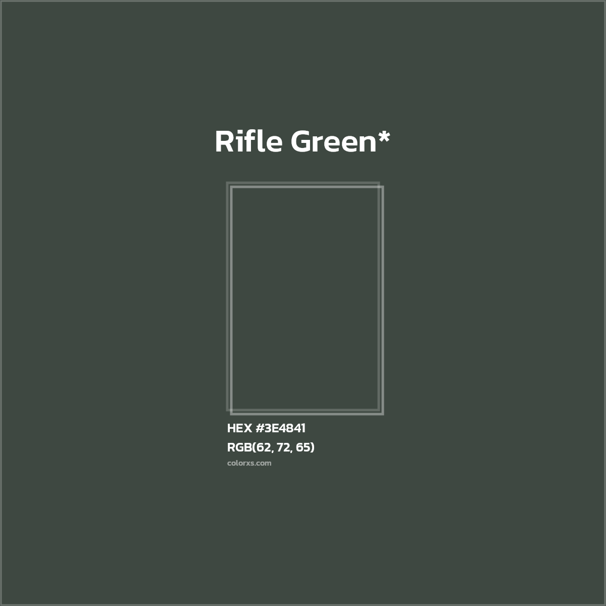 HEX #3E4841 Color Name, Color Code, Palettes, Similar Paints, Images