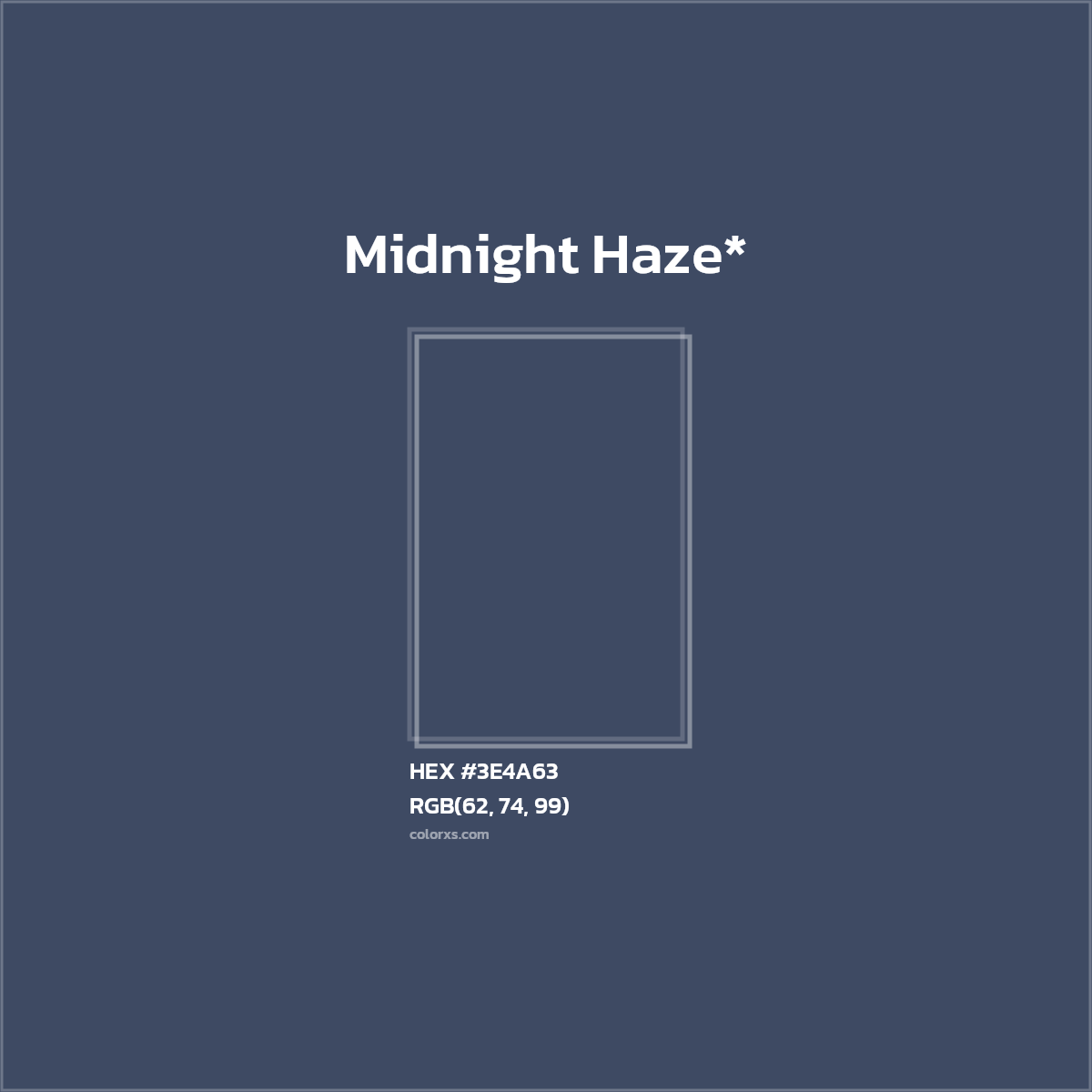 HEX #3E4A63 Color Name, Color Code, Palettes, Similar Paints, Images