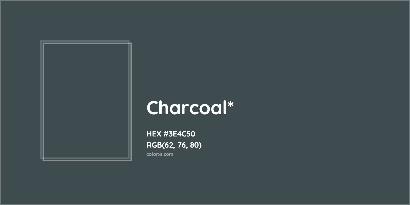 HEX #3E4C50 Color Name, Color Code, Palettes, Similar Paints, Images