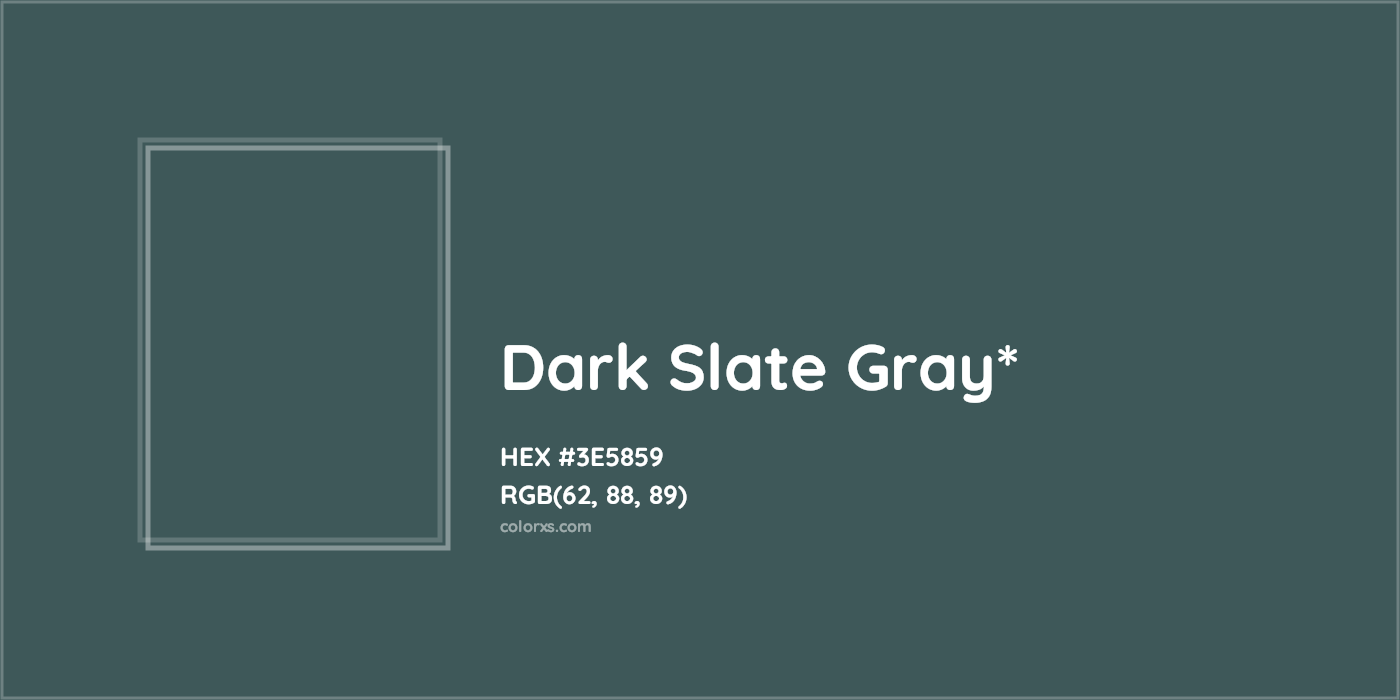 HEX #3E5859 Color Name, Color Code, Palettes, Similar Paints, Images
