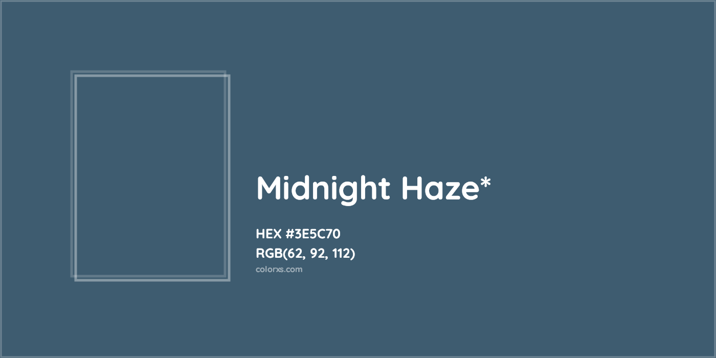HEX #3E5C70 Color Name, Color Code, Palettes, Similar Paints, Images