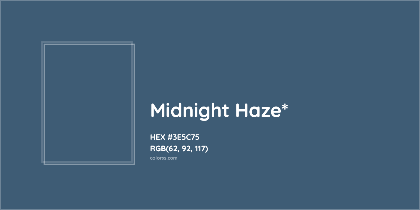 HEX #3E5C75 Color Name, Color Code, Palettes, Similar Paints, Images