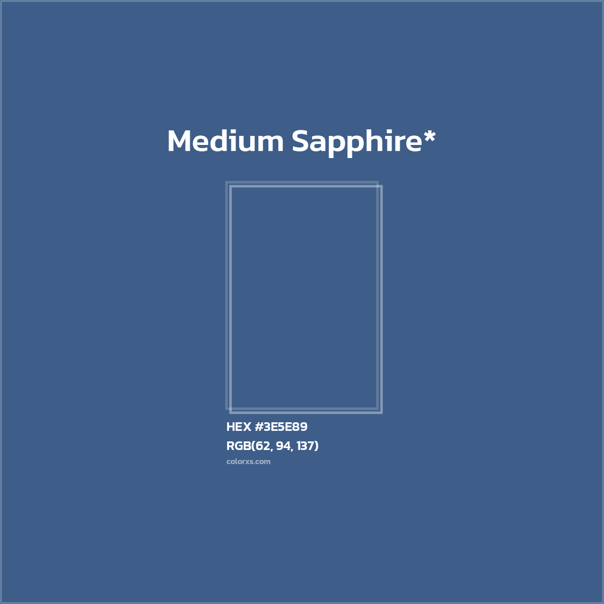 HEX #3E5E89 Color Name, Color Code, Palettes, Similar Paints, Images