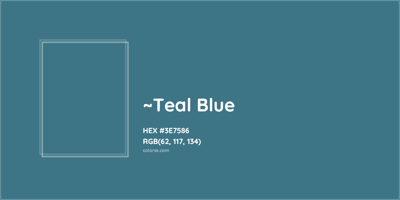 HEX #3E7586 Color Name, Color Code, Palettes, Similar Paints, Images