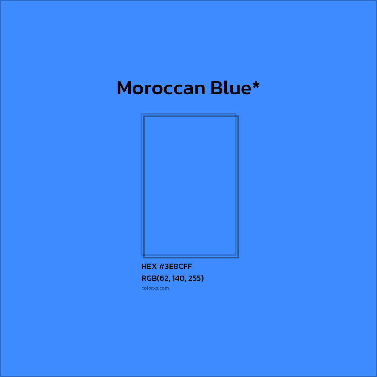 HEX #3E8CFF Color Name, Color Code, Palettes, Similar Paints, Images
