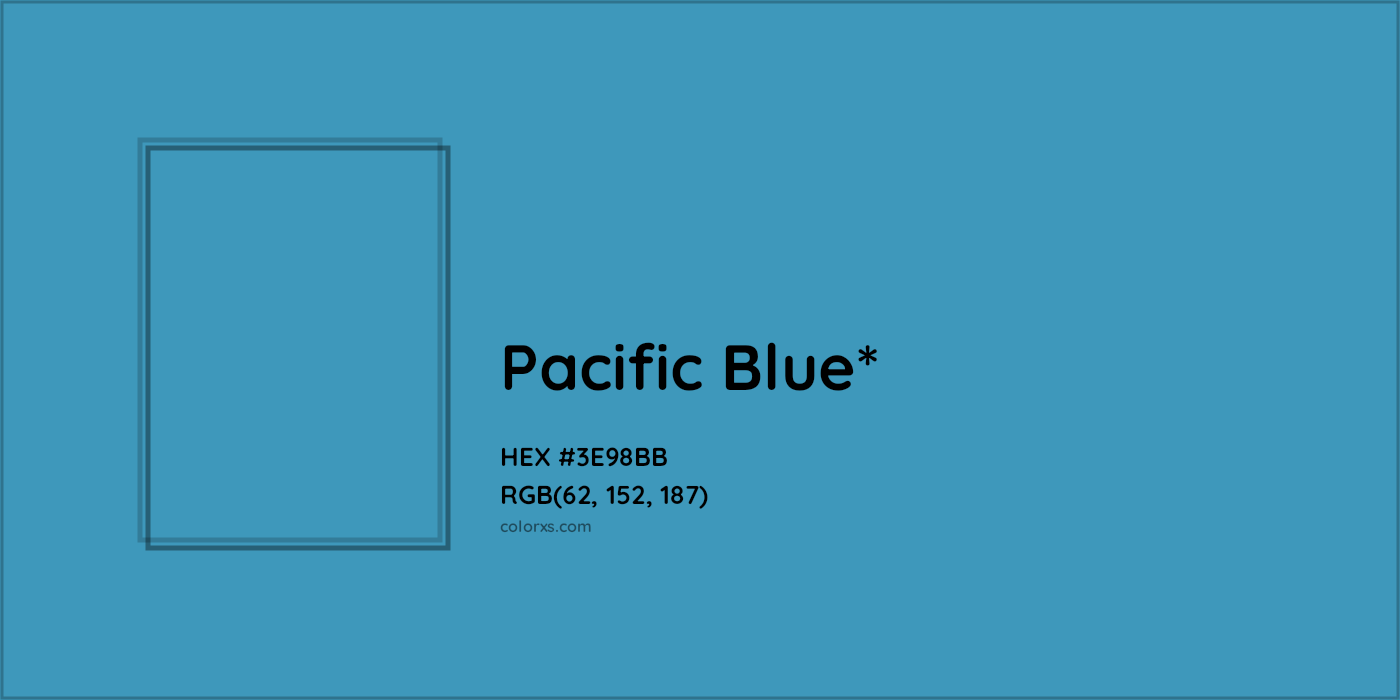 HEX #3E98BB Color Name, Color Code, Palettes, Similar Paints, Images