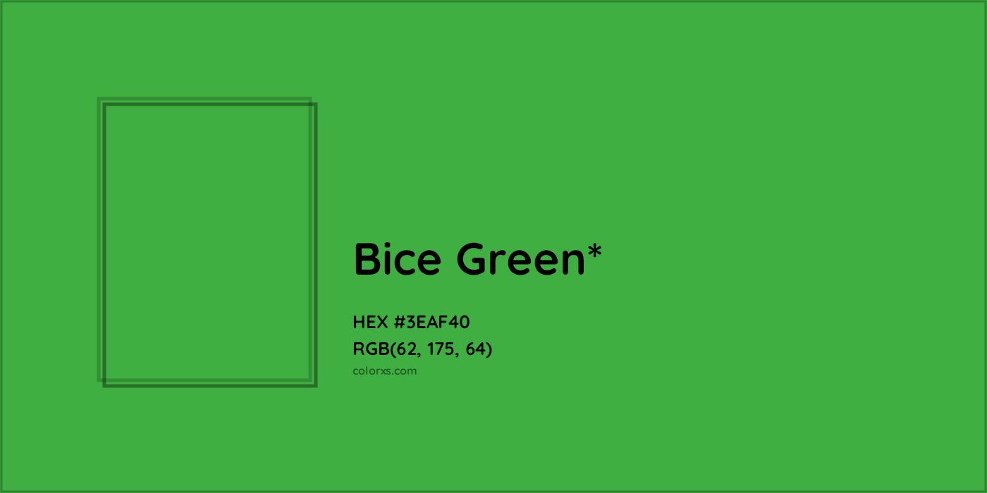 HEX #3EAF40 Color Name, Color Code, Palettes, Similar Paints, Images