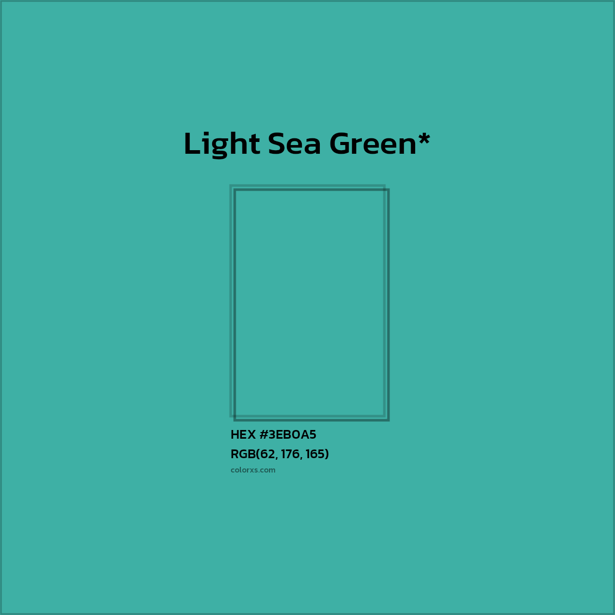 HEX #3EB0A5 Color Name, Color Code, Palettes, Similar Paints, Images