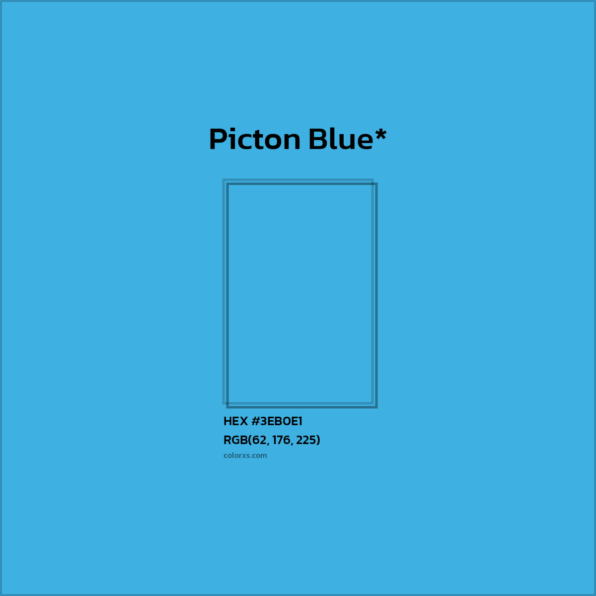HEX #3EB0E1 Color Name, Color Code, Palettes, Similar Paints, Images