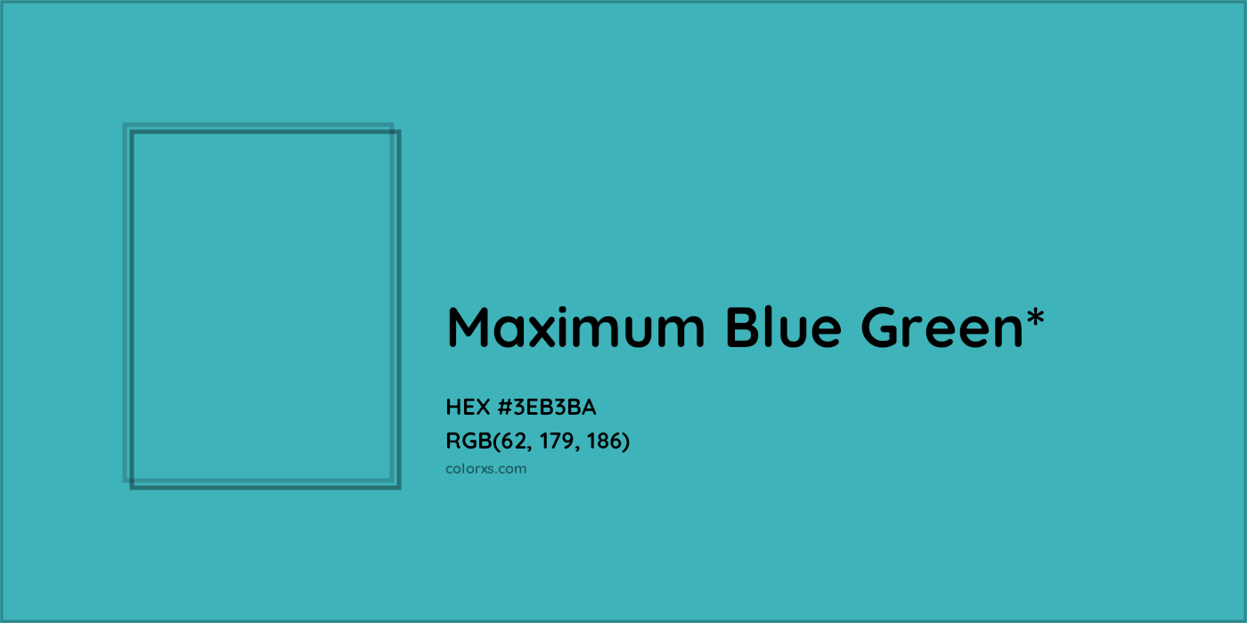 HEX #3EB3BA Color Name, Color Code, Palettes, Similar Paints, Images